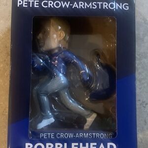Pete Crow-Armstrong Bobblehead - Blue and Gray